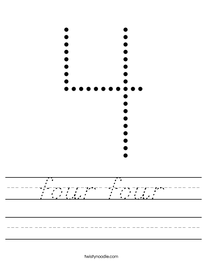 four four Worksheet