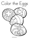 Color the Eggs Coloring Page