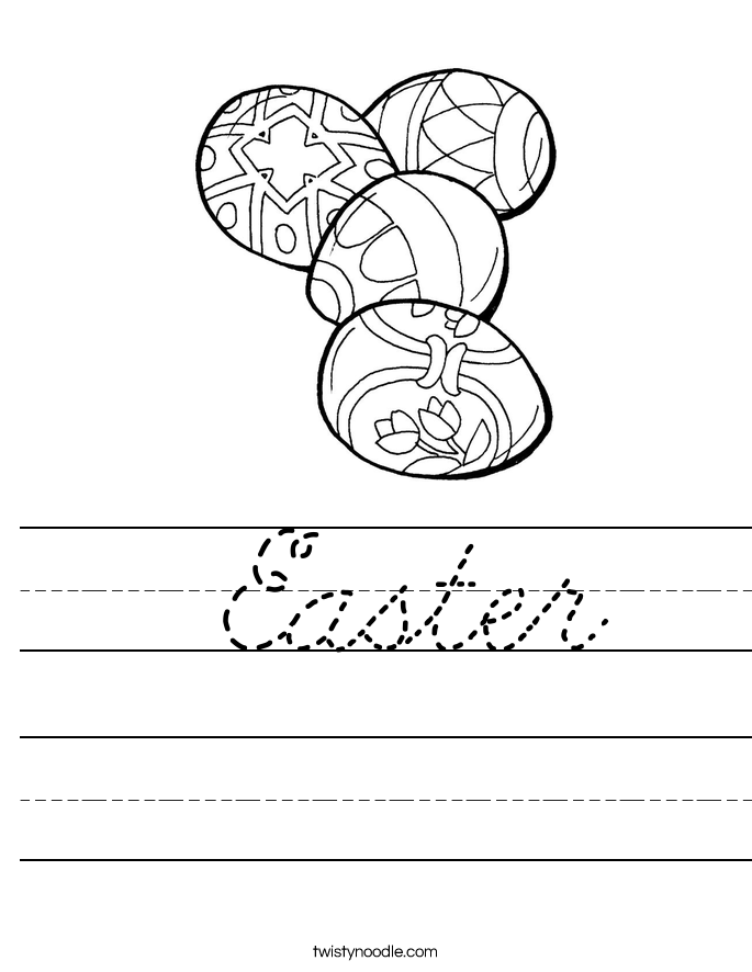  Easter Worksheet
