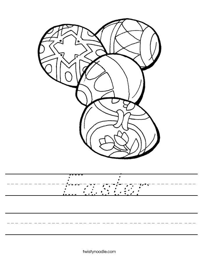  Easter Worksheet