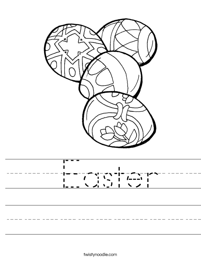  Easter Worksheet