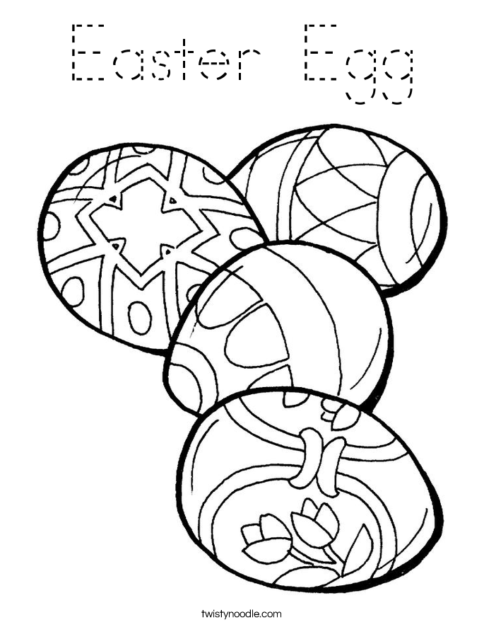 Easter Egg Coloring Page