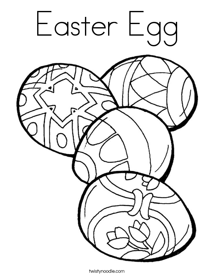 Easter Egg Coloring Page
