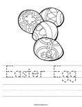 Easter Egg Worksheet