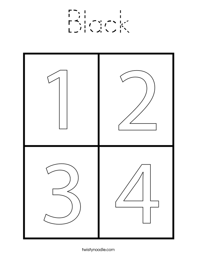 Black Coloring Page