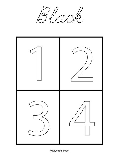 4 Squares Coloring Page