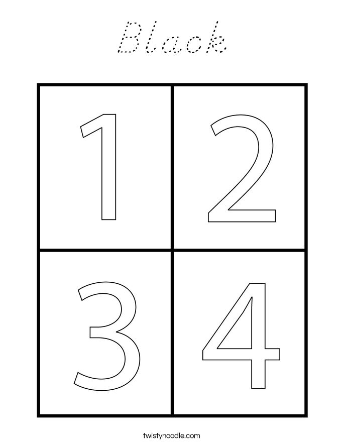 Black Coloring Page