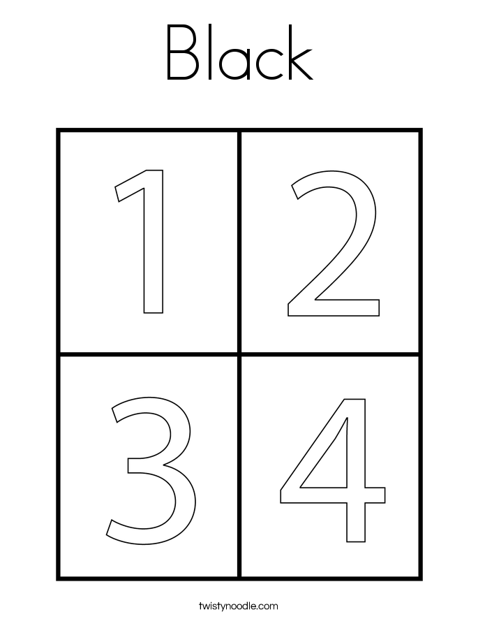 Black Coloring Page