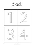 Black Coloring Page
