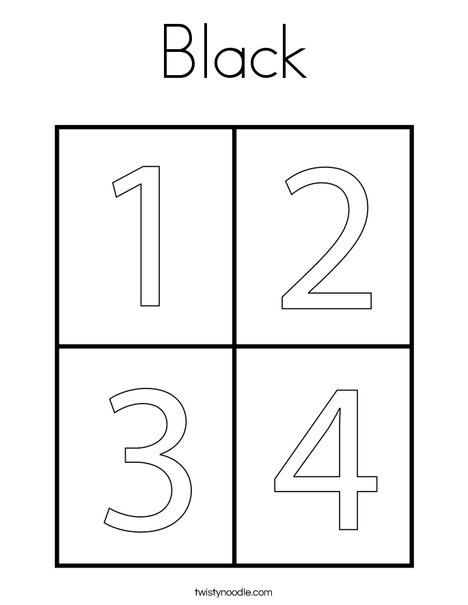 4 Squares Coloring Page