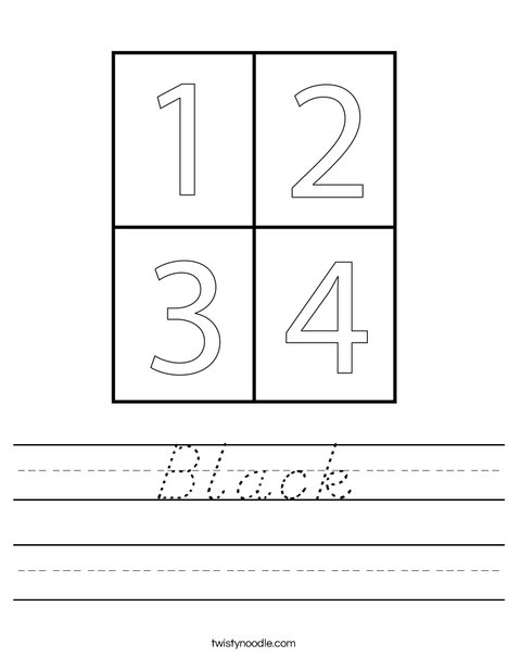 4 Squares Worksheet