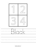 Black Worksheet