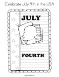 Celebrate July 4th in the USAColoring Page