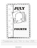Celebrate July 4th in the USA Worksheet