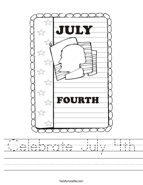 celebrate july 4th worksheet twisty noodle