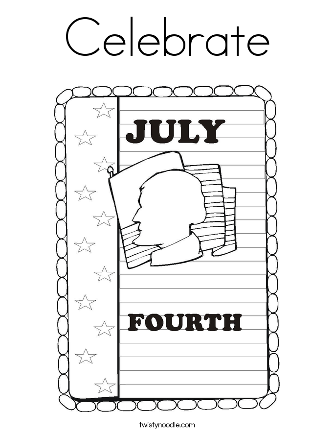 Celebrate Coloring Page