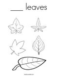 ___ leaves Coloring Page