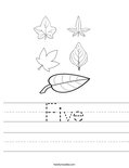 Five Worksheet