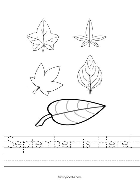 5 Leaves Worksheet