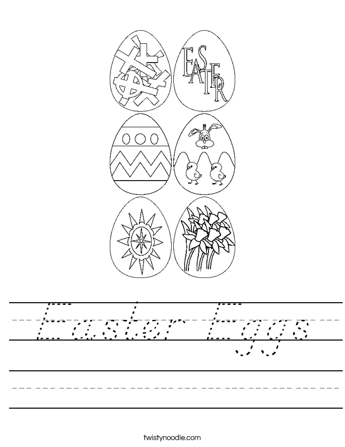 Easter Eggs Worksheet