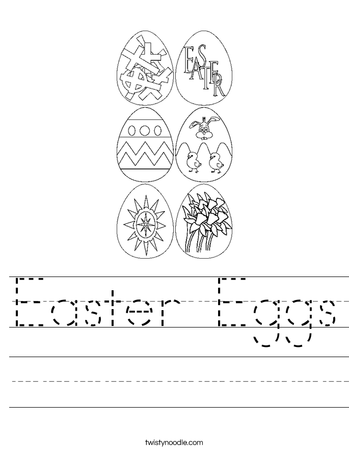 Easter Eggs Worksheet