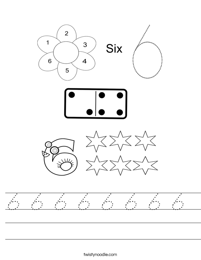 6 6 6 6 6 6 6 6  Worksheet