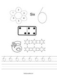 6 6 6 6 6 6 6 6  Worksheet