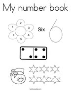 My number book Coloring Page