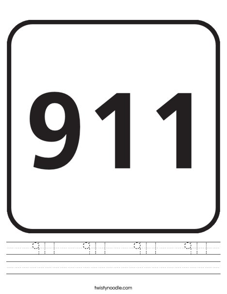 911 911 911 911 Worksheet Twisty Noodle 911 911 911 911 Worksheet Twisty Noodle