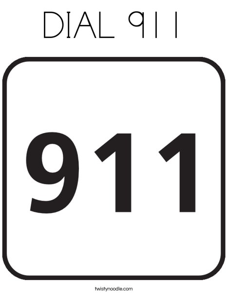 911 Coloring Page