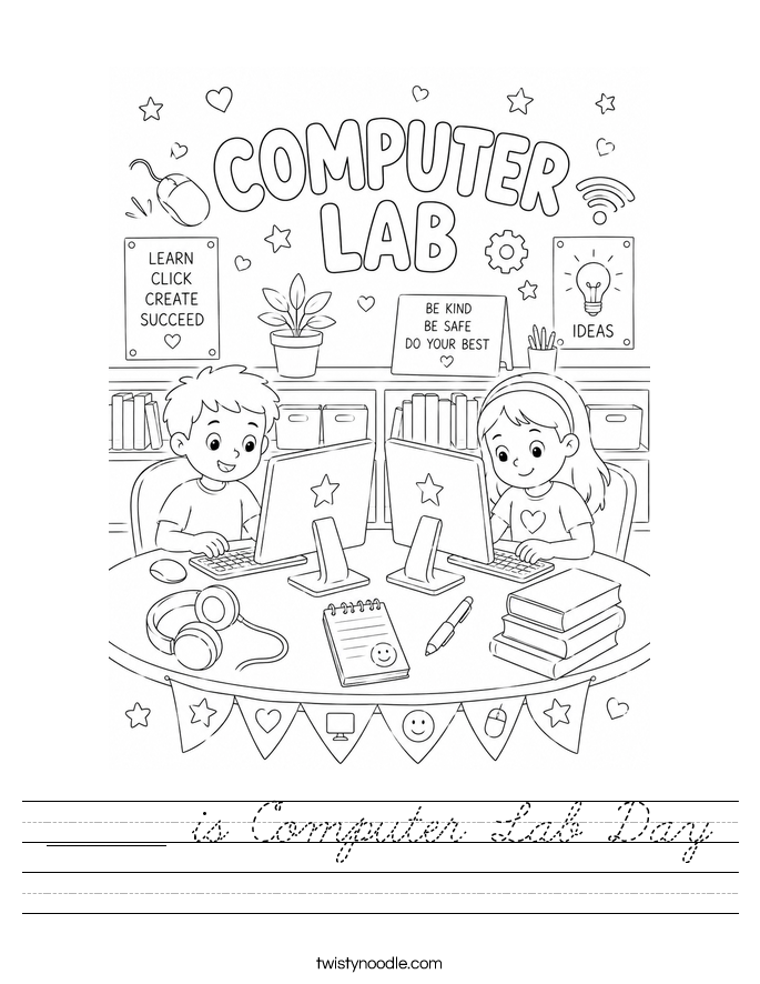 ______ is Computer Lab Day Worksheet