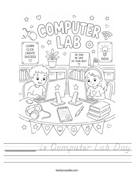 ______ is Computer Lab Day Worksheet
