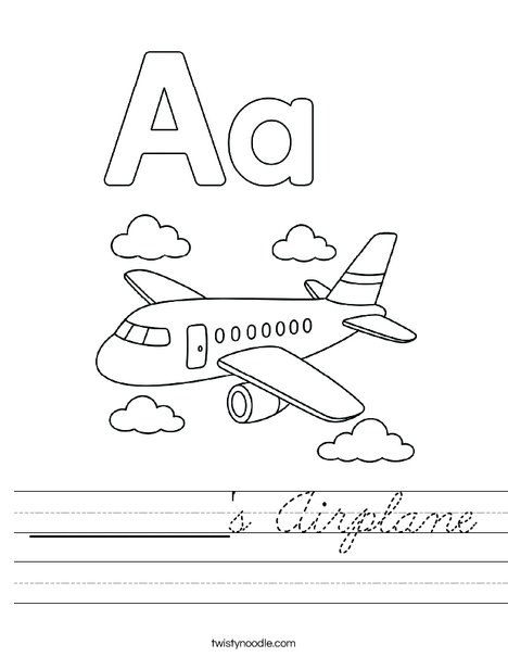 __________'s Airplane Worksheet