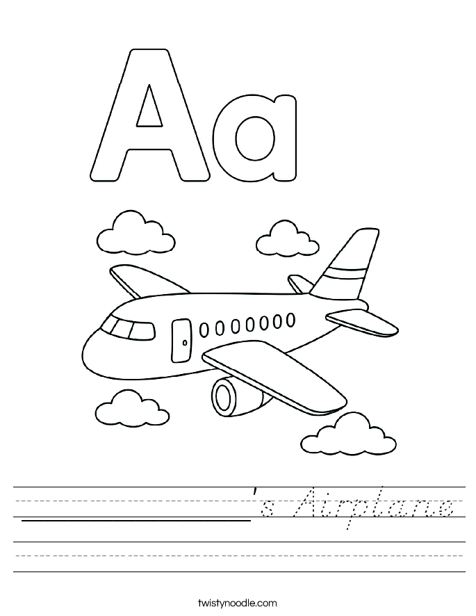 __________'s Airplane Worksheet