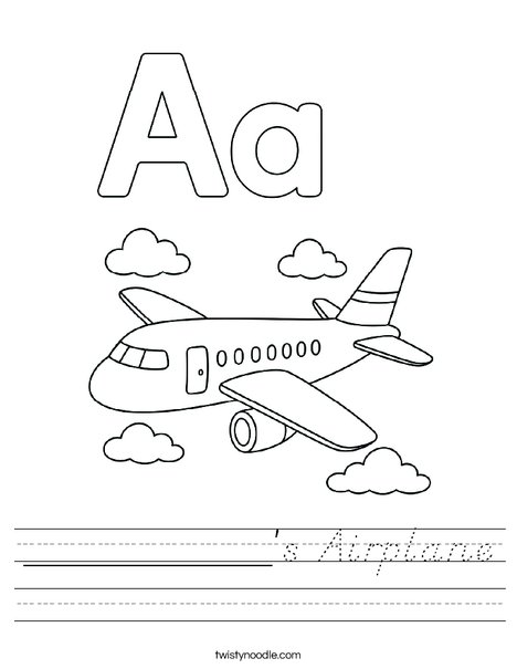 __________'s Airplane Worksheet