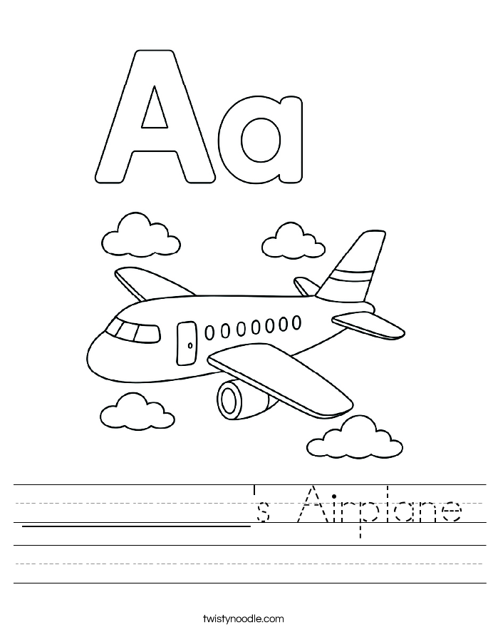 __________'s Airplane Worksheet