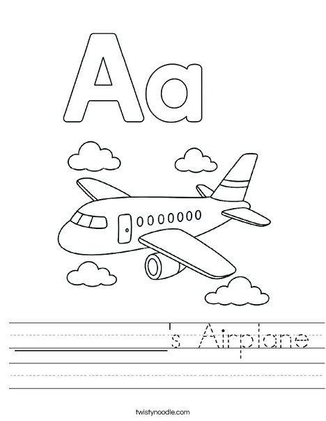 __________'s Airplane Worksheet