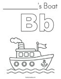 __________'s Boat Coloring Page