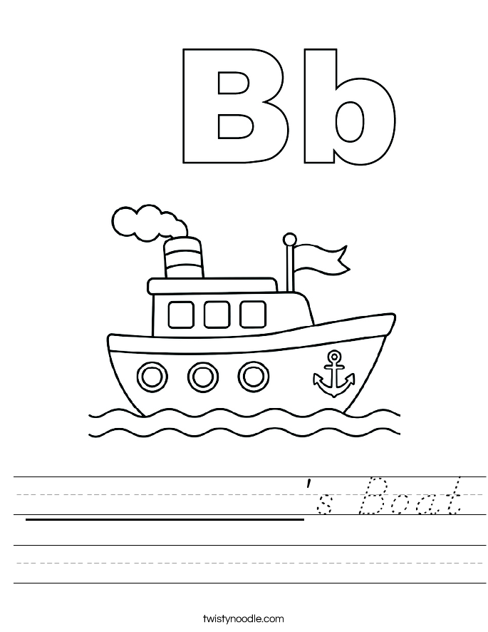 __________'s Boat Worksheet