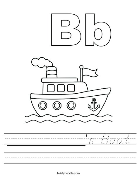 __________'s Boat Worksheet