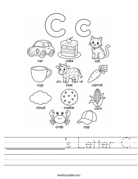 _________'s Letter C Worksheet