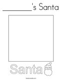 _______'s Santa Coloring Page
