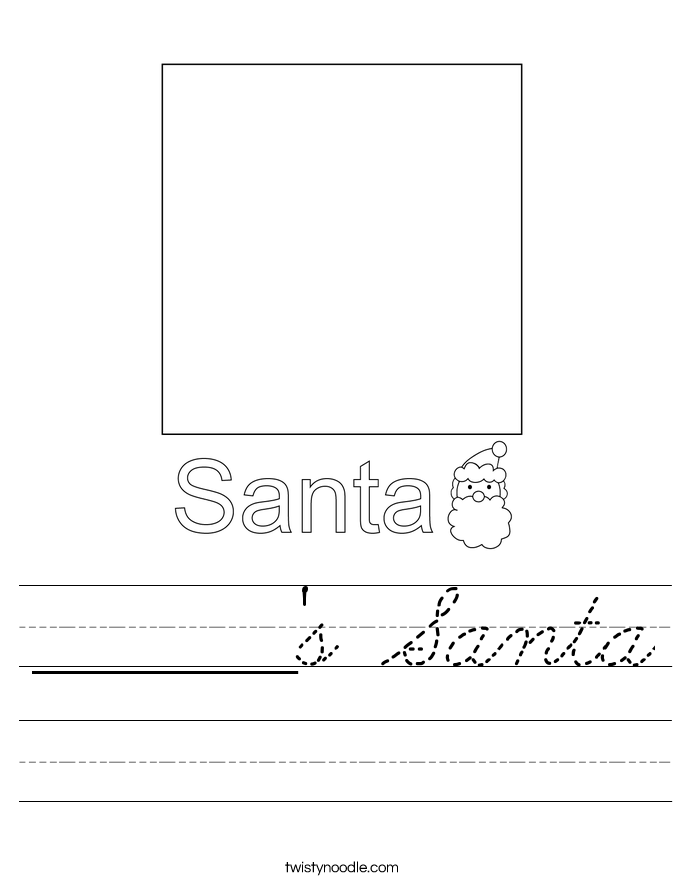 _______'s Santa Worksheet