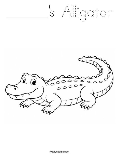 ______'s Alligator Coloring Page