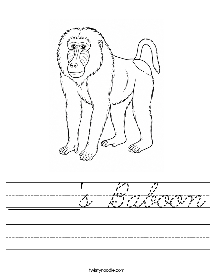 ______'s Baboon Worksheet