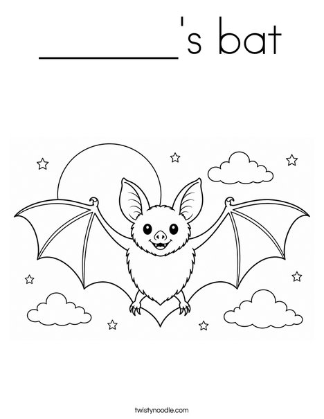 ______'s bat Coloring Page
