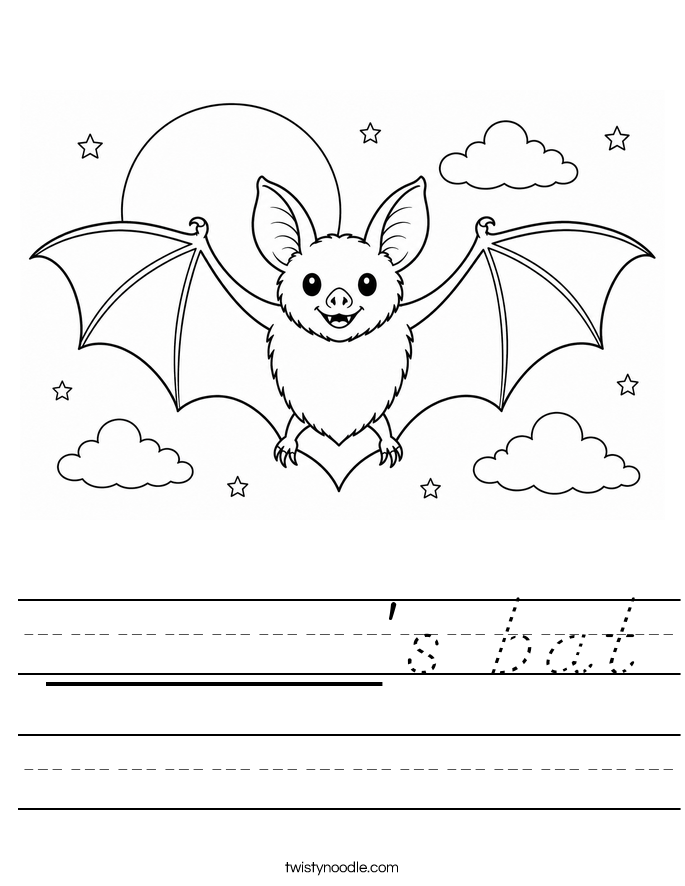 ______'s bat Worksheet