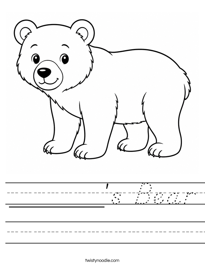 ______'s Bear Worksheet