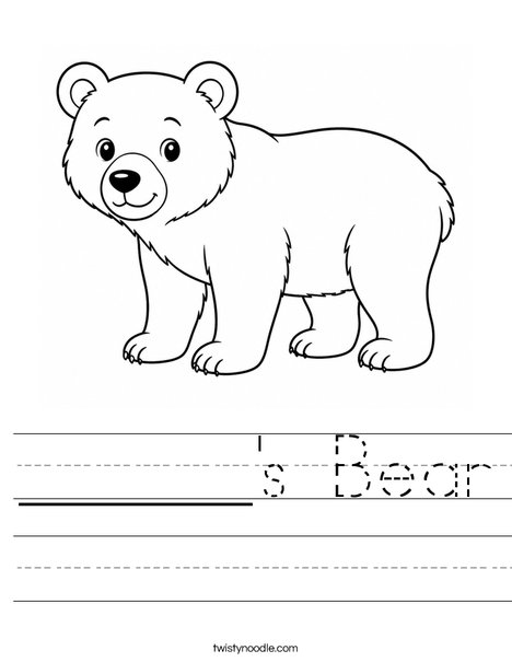 ______'s Bear Worksheet