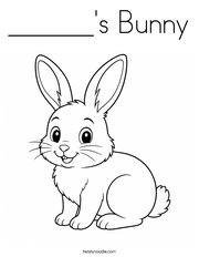 ______'s Bunny Coloring Page